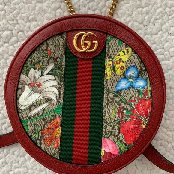 ❗️Authentic❗️ Gucci GG Supreme Monogram Flora mini backpack - Picture 1 of 10